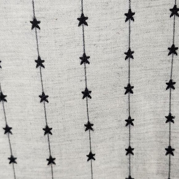 Anerkjendt Artsy Stars Embroidered 100% Cotton Button Front Shirt - Picture 2 of 7